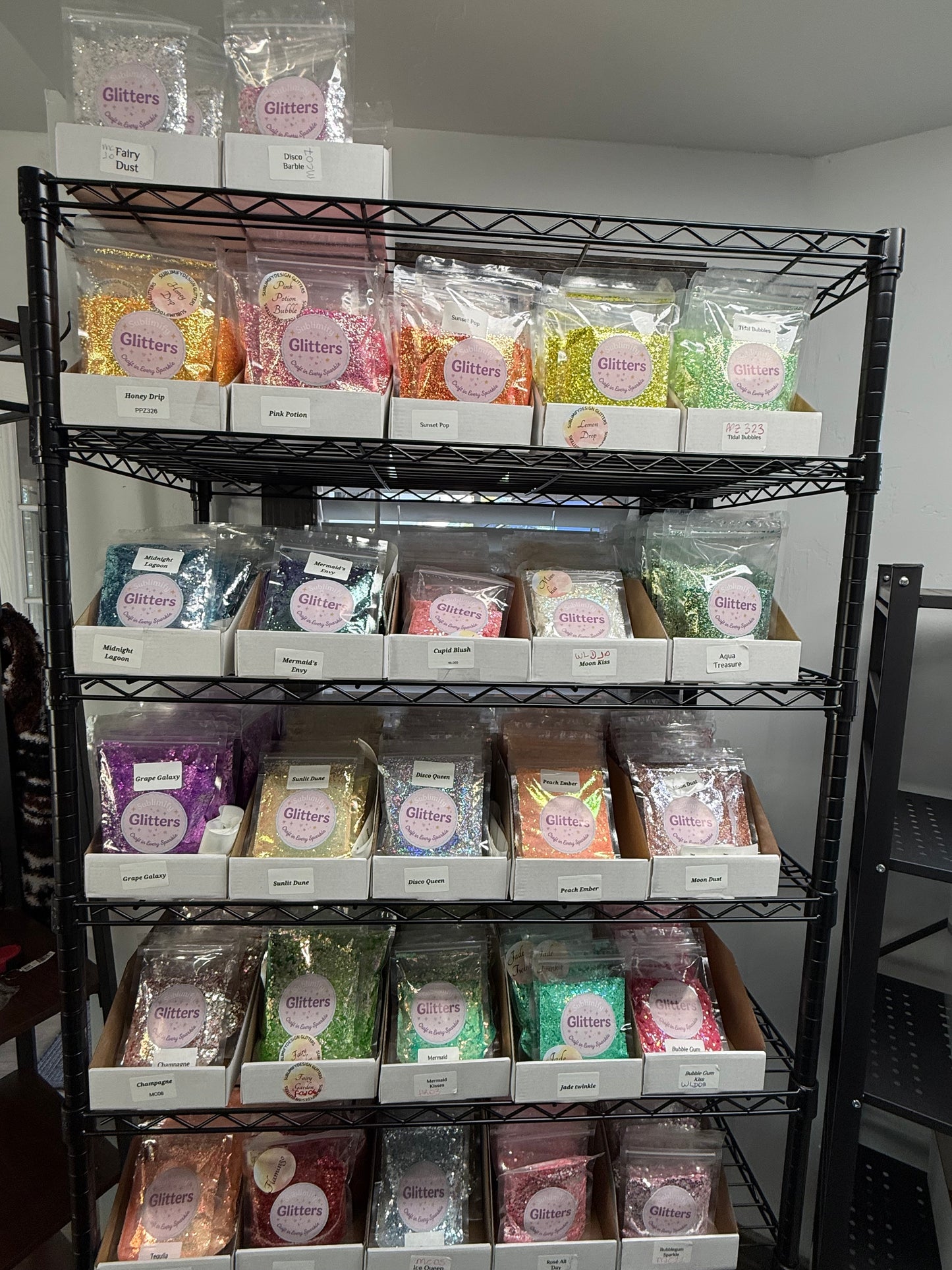 Glitter Variety Box β 6 Premium 1oz Bottles