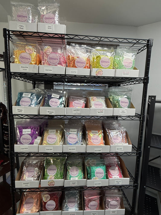 Glitter Variety Box – 6 Premium 1oz Bottles