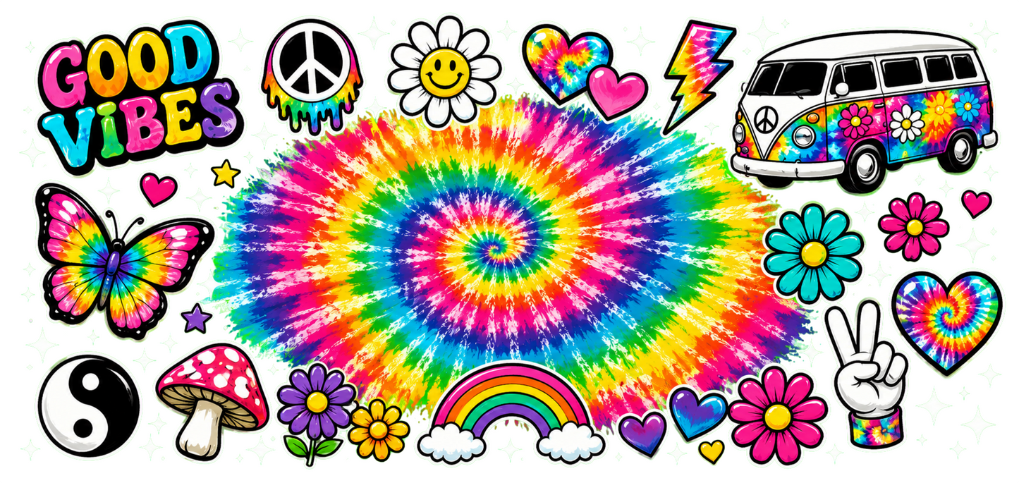 Good vibes cloud rainbow