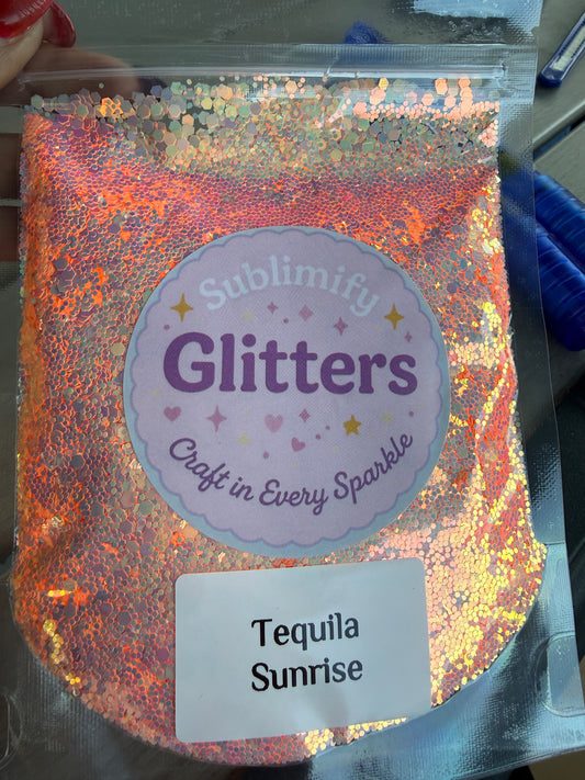 4 oz Glitter  - Tequila Sunrise