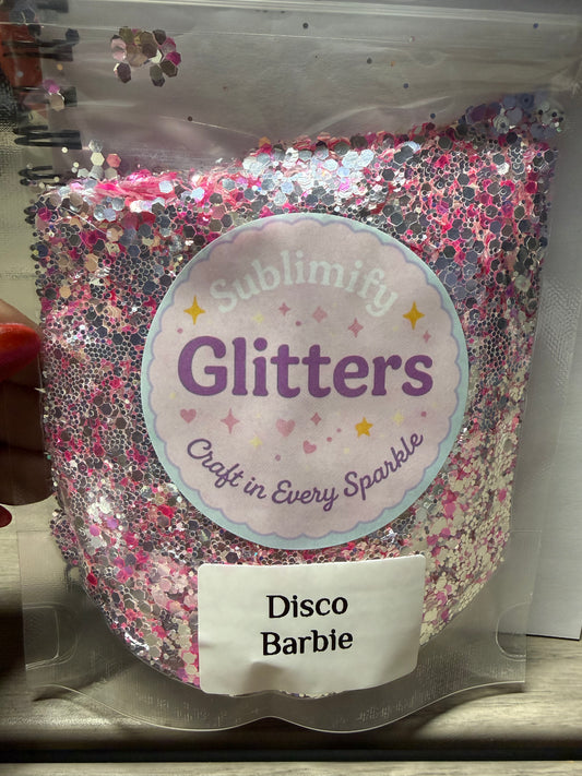4 oz Glitter  -Disco Barbie Mirror Glittler