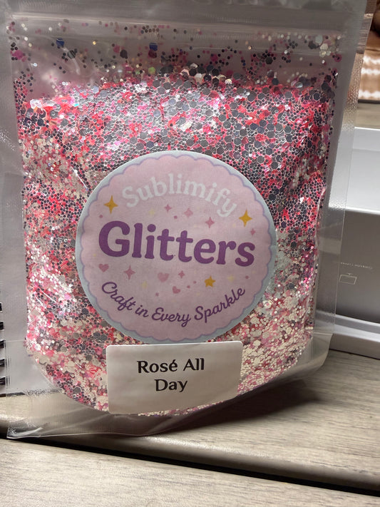 4 oz Glitter  - Rosé All Day
