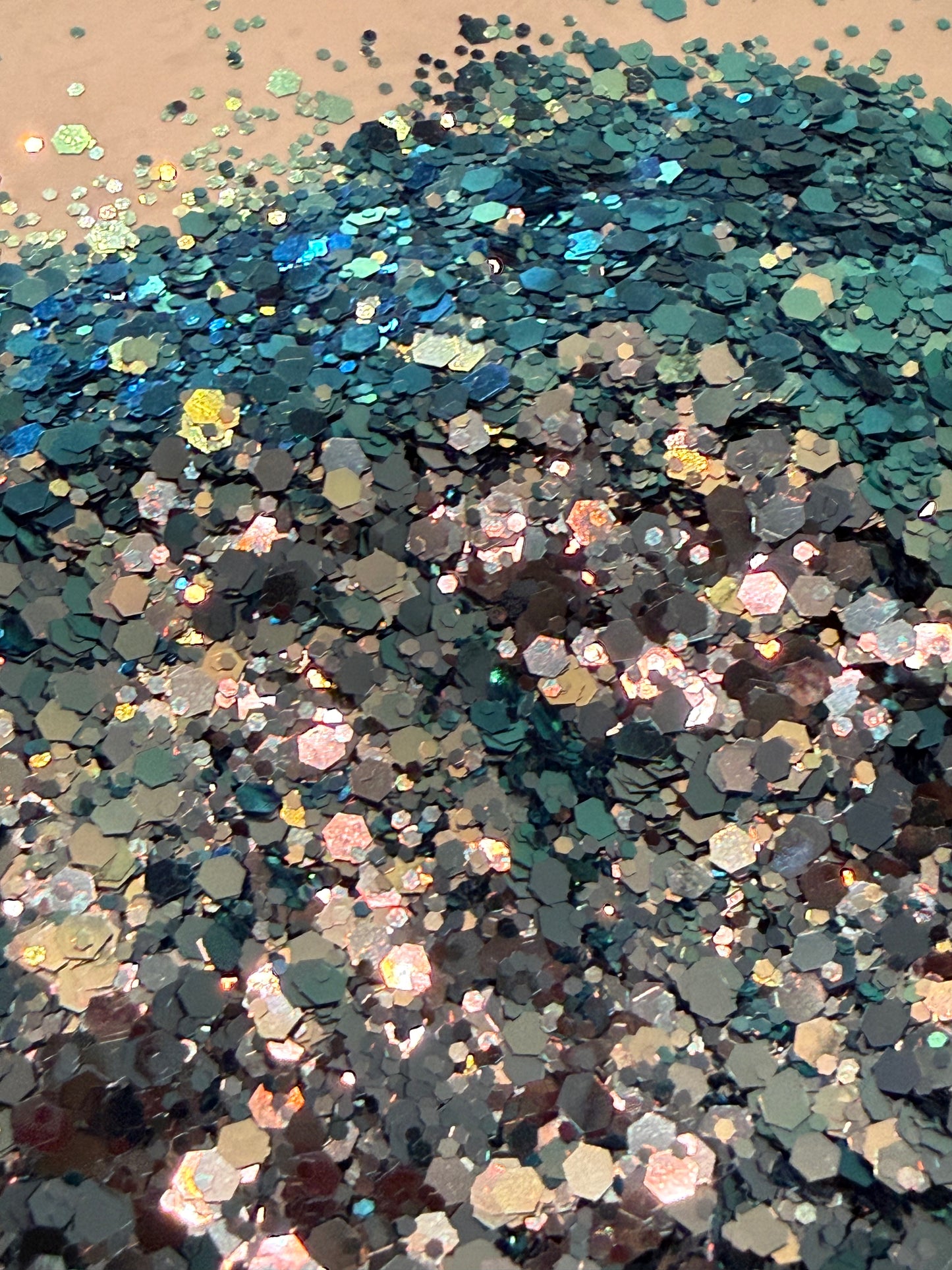 4 oz Glitter  - Midnight lagoon -Chameleon