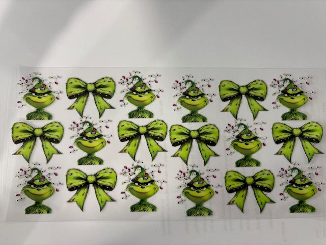 Green Grinch with Bows