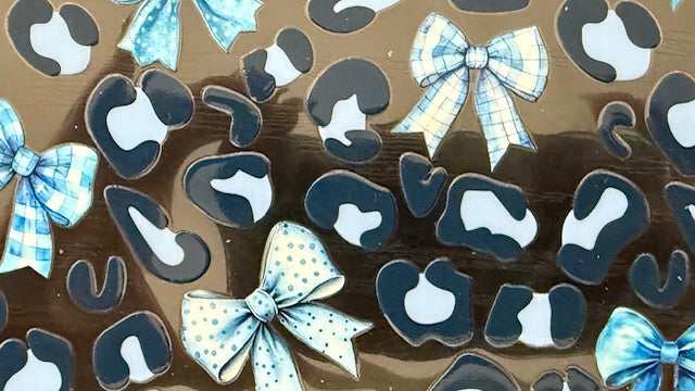 Paw and Blue Bows