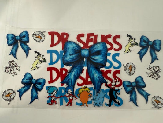 Dr Seuss Blue Bow