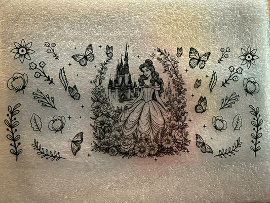 Outlined Princess Belle