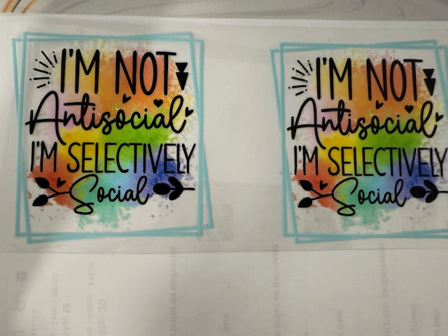 I am not antisocial