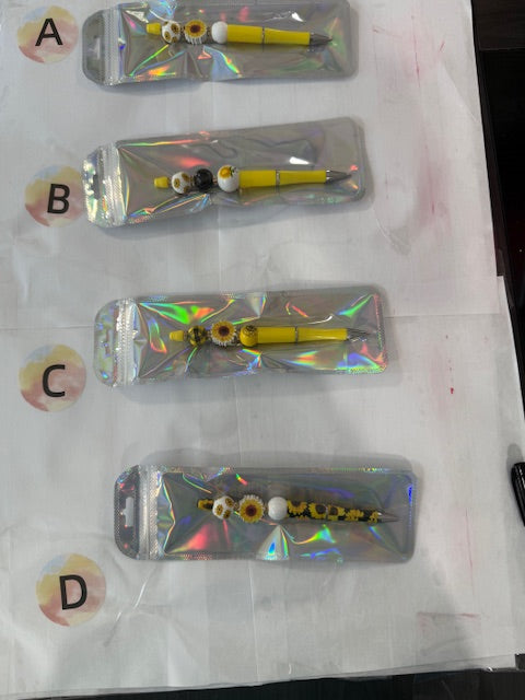 Beaded Pens - Sun Flower