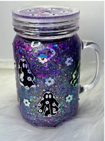 20oz Acrylic Mason Jar Snow globe