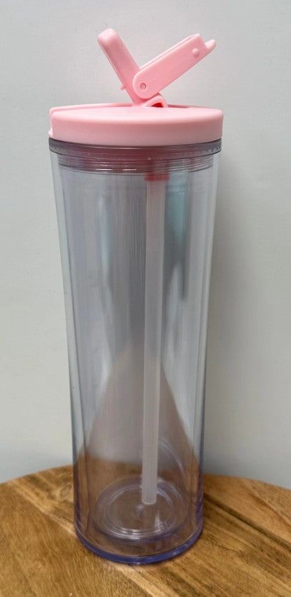 20 oz Flip Top Water Bottles Snow Globe