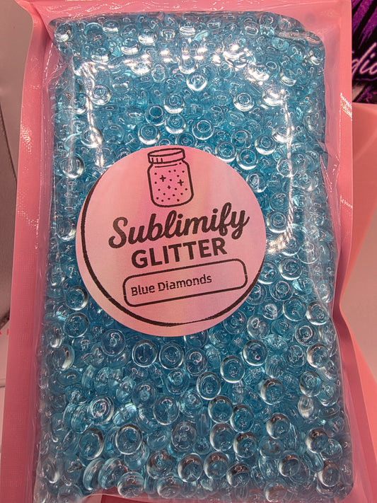 Blue Diamonds – Snow Globe Filler | 8 oz
