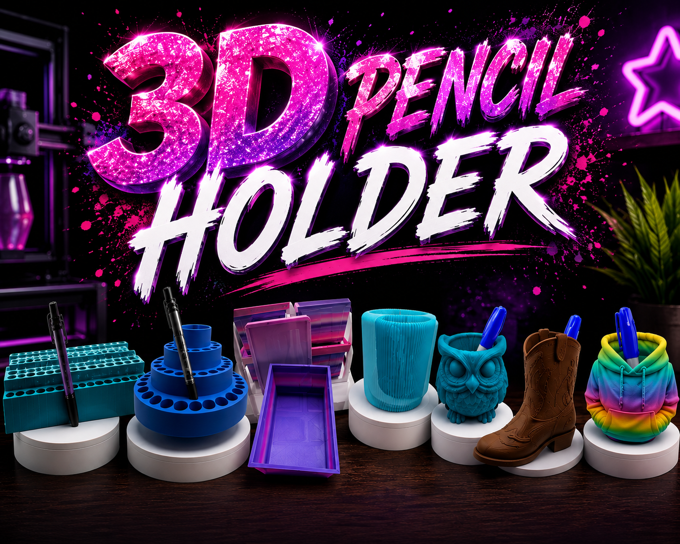 3D Pencil Holder