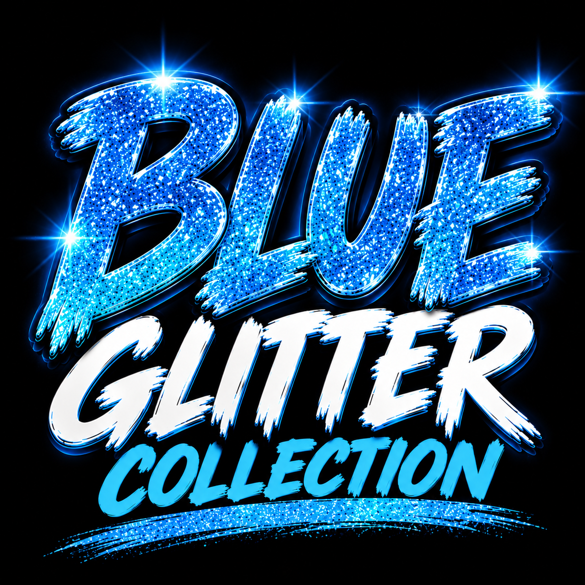 Blue Glitters