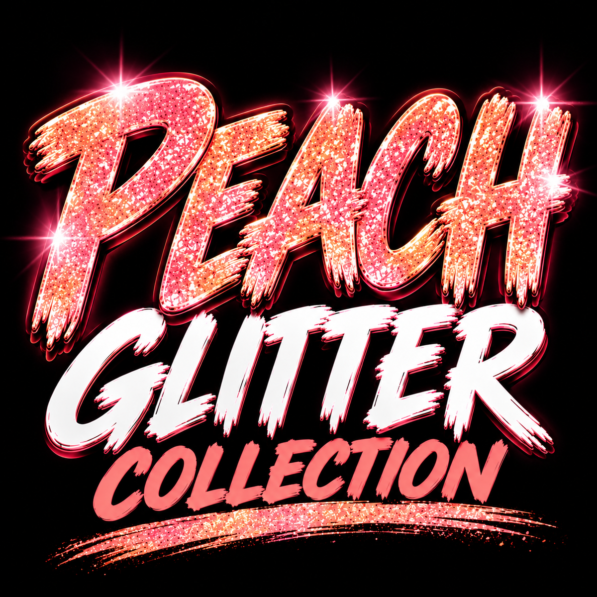 Orange | Peach Glitters