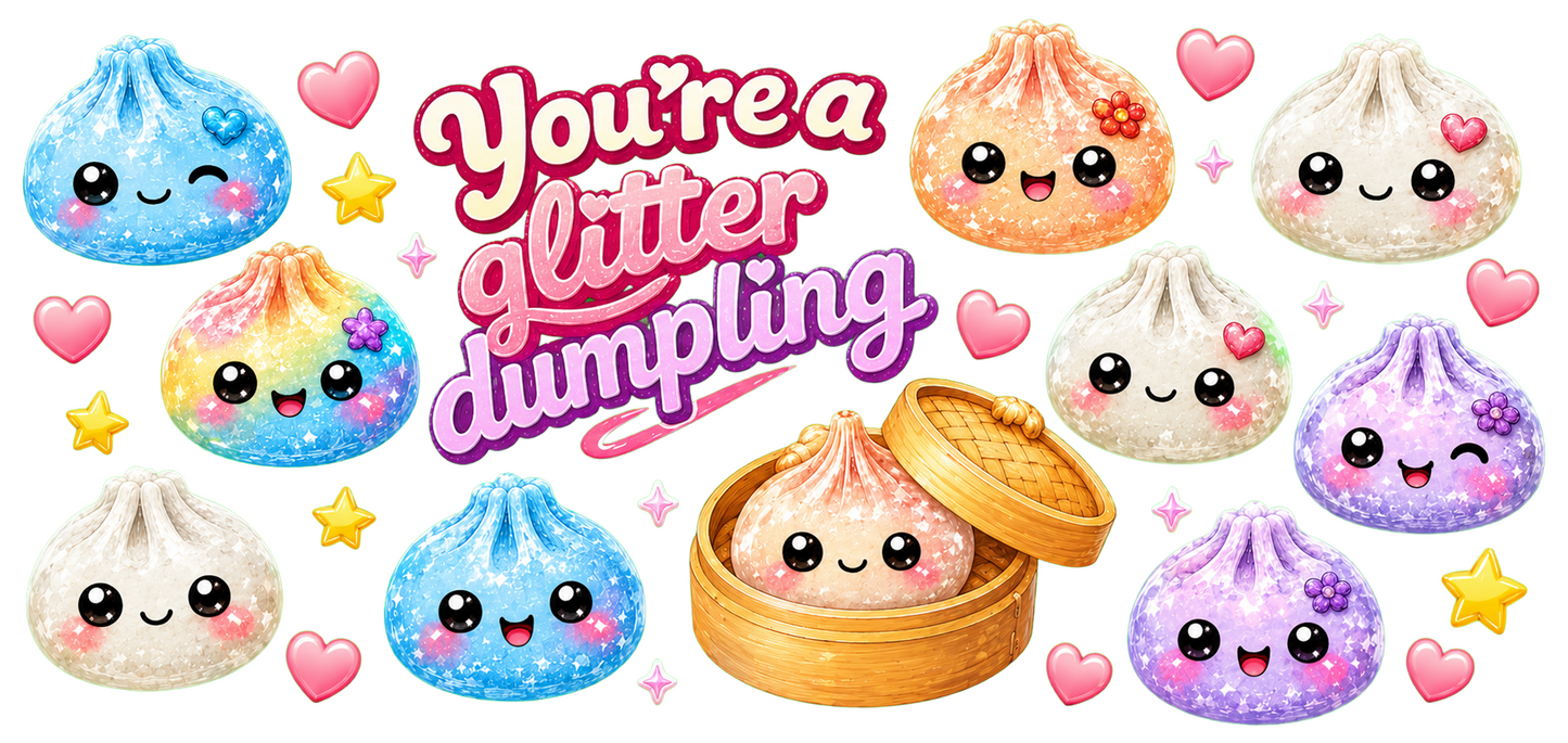 10pcs you're a glitter dumpling
