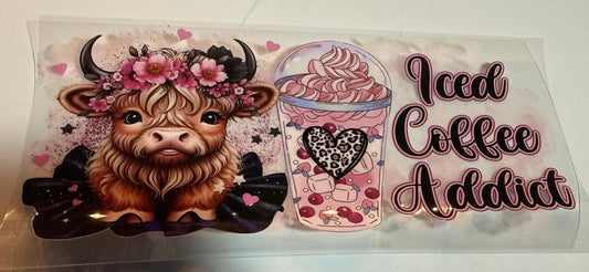 Iced Coffee Addict Cow