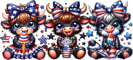4Th Of July Cow 16oz