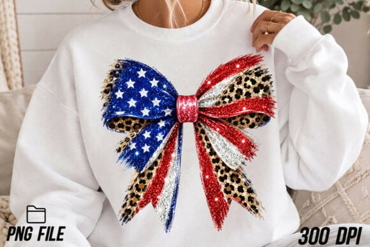 4th of July Coquette Bow