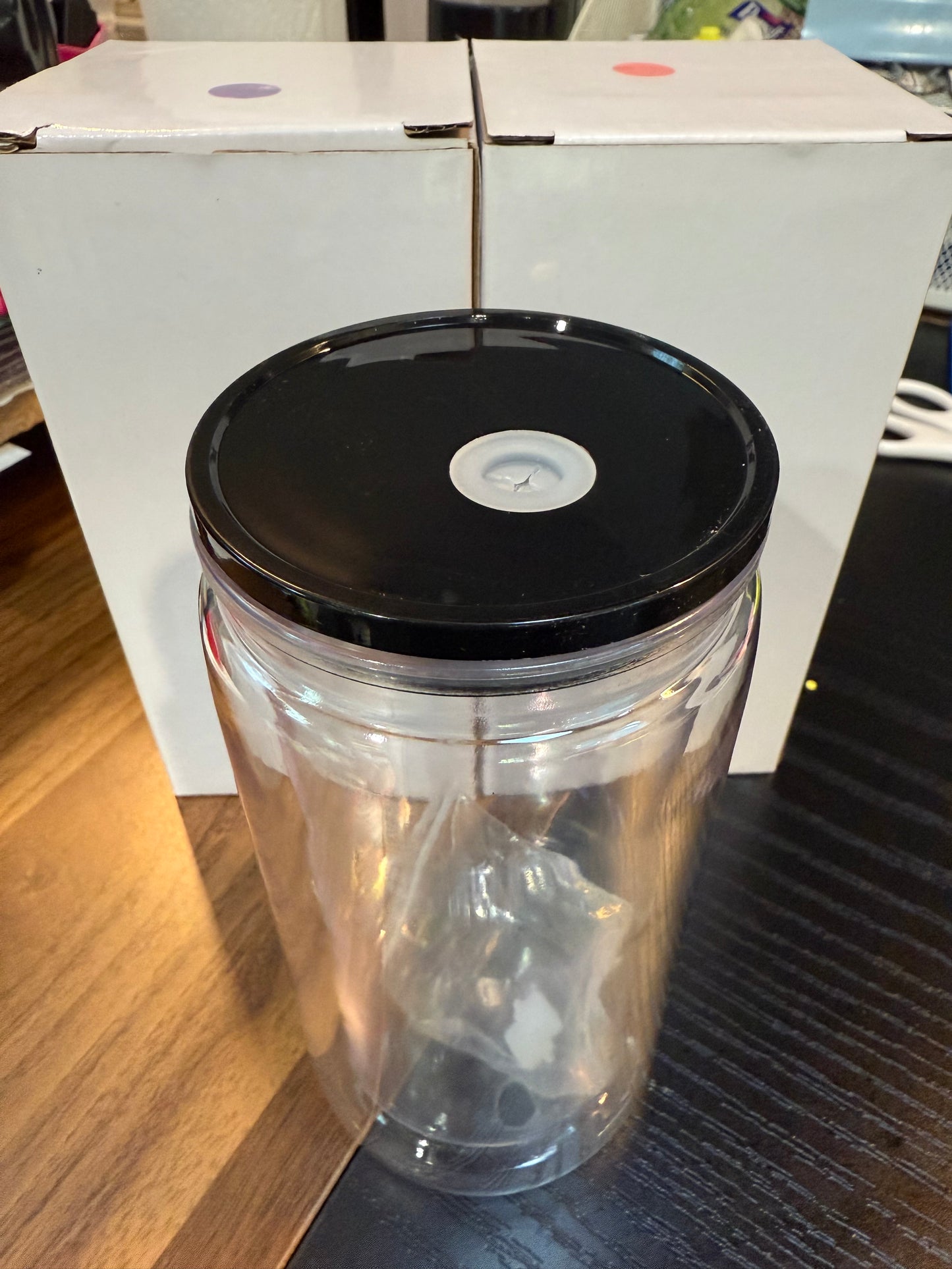 12 oz  acrylic SnowGlobe cups