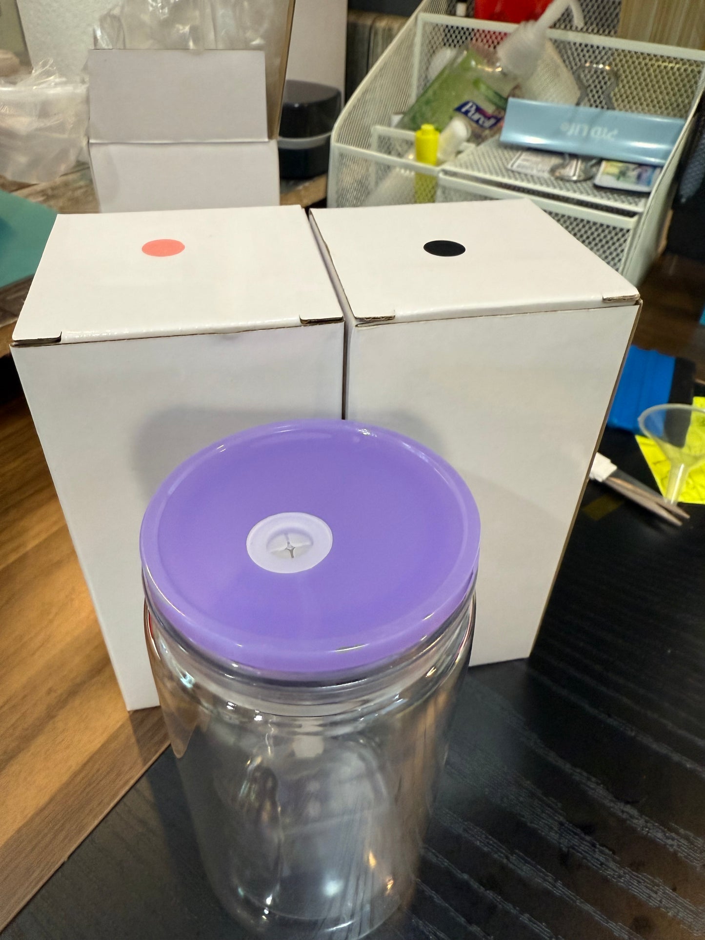 12 oz  acrylic SnowGlobe cups