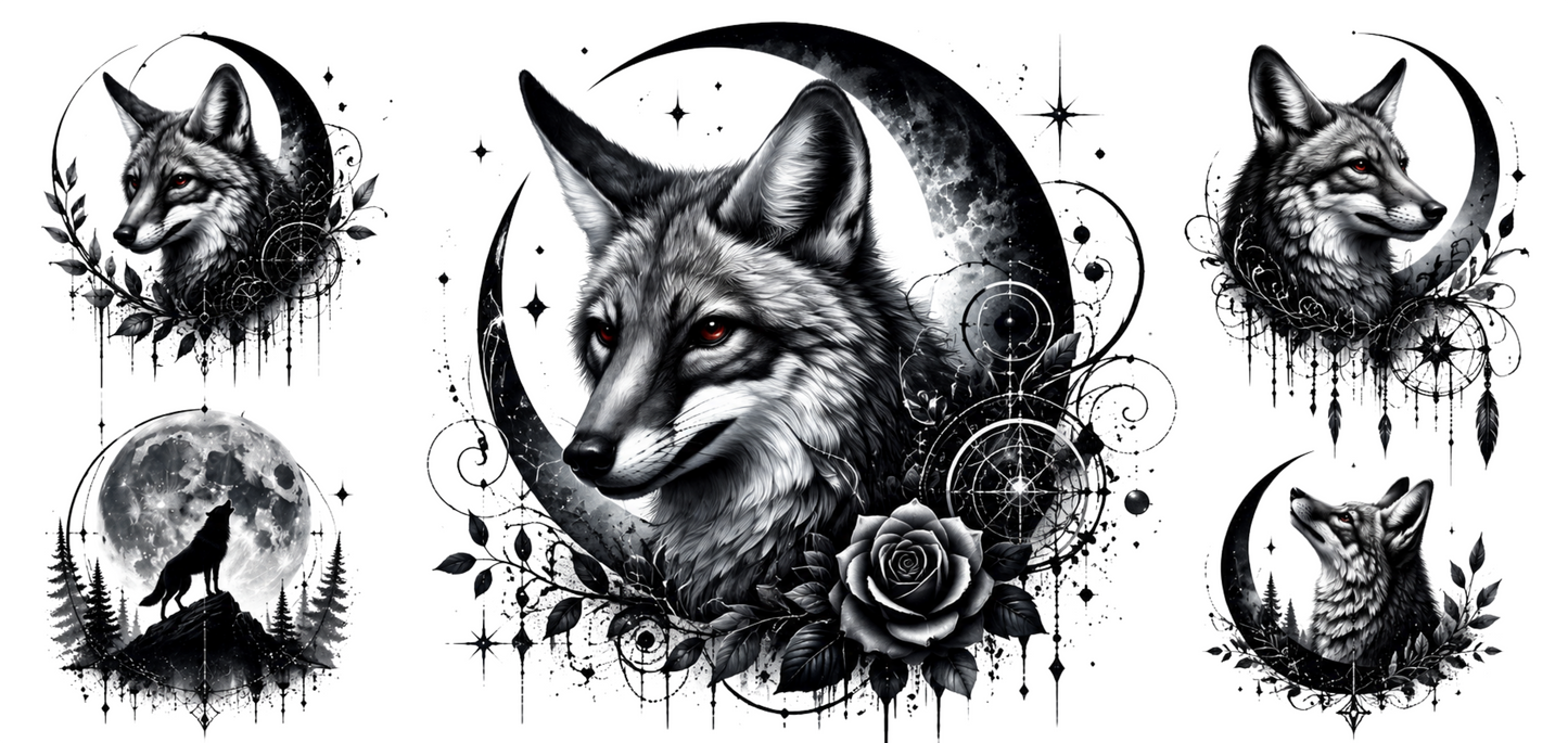 Black and White Wolf