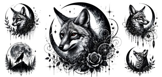 Black and White Wolf