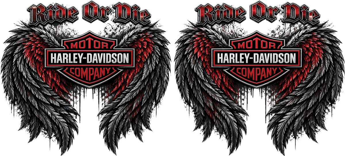 Black and red Ride or die