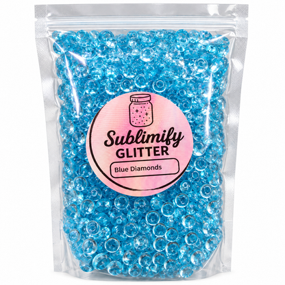 Blue Diamonds – Snow Globe Filler | 8 oz