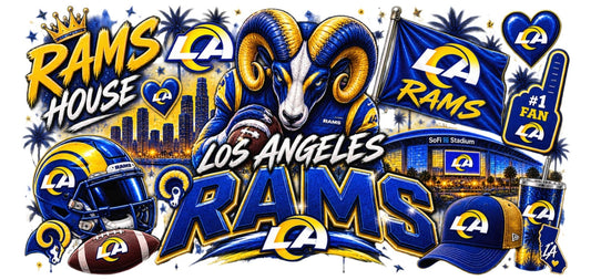 Blue and Yellow Ram Head