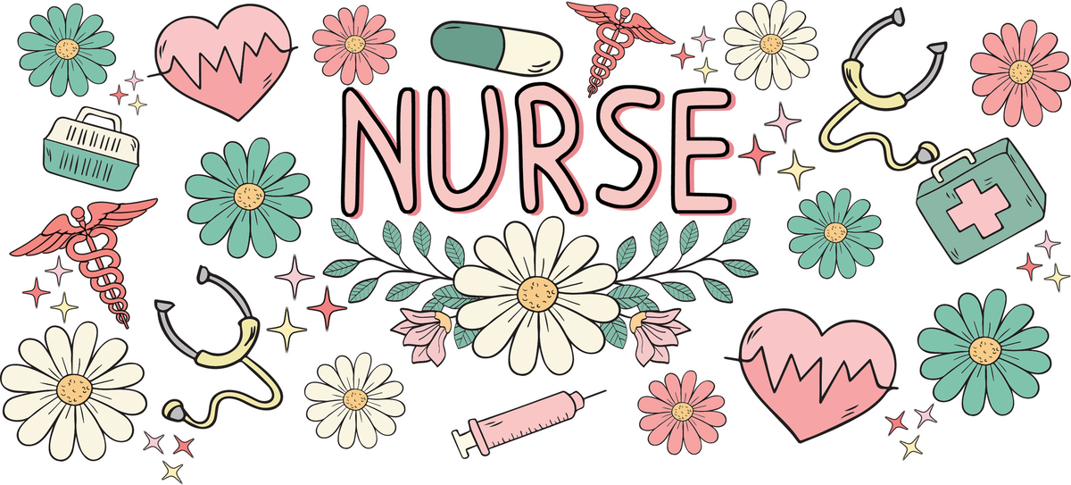 Boho Floral Nurse