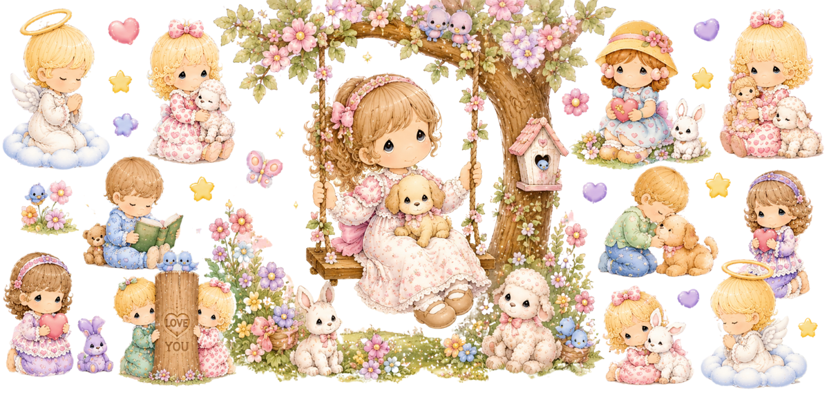 Children Floral Swing