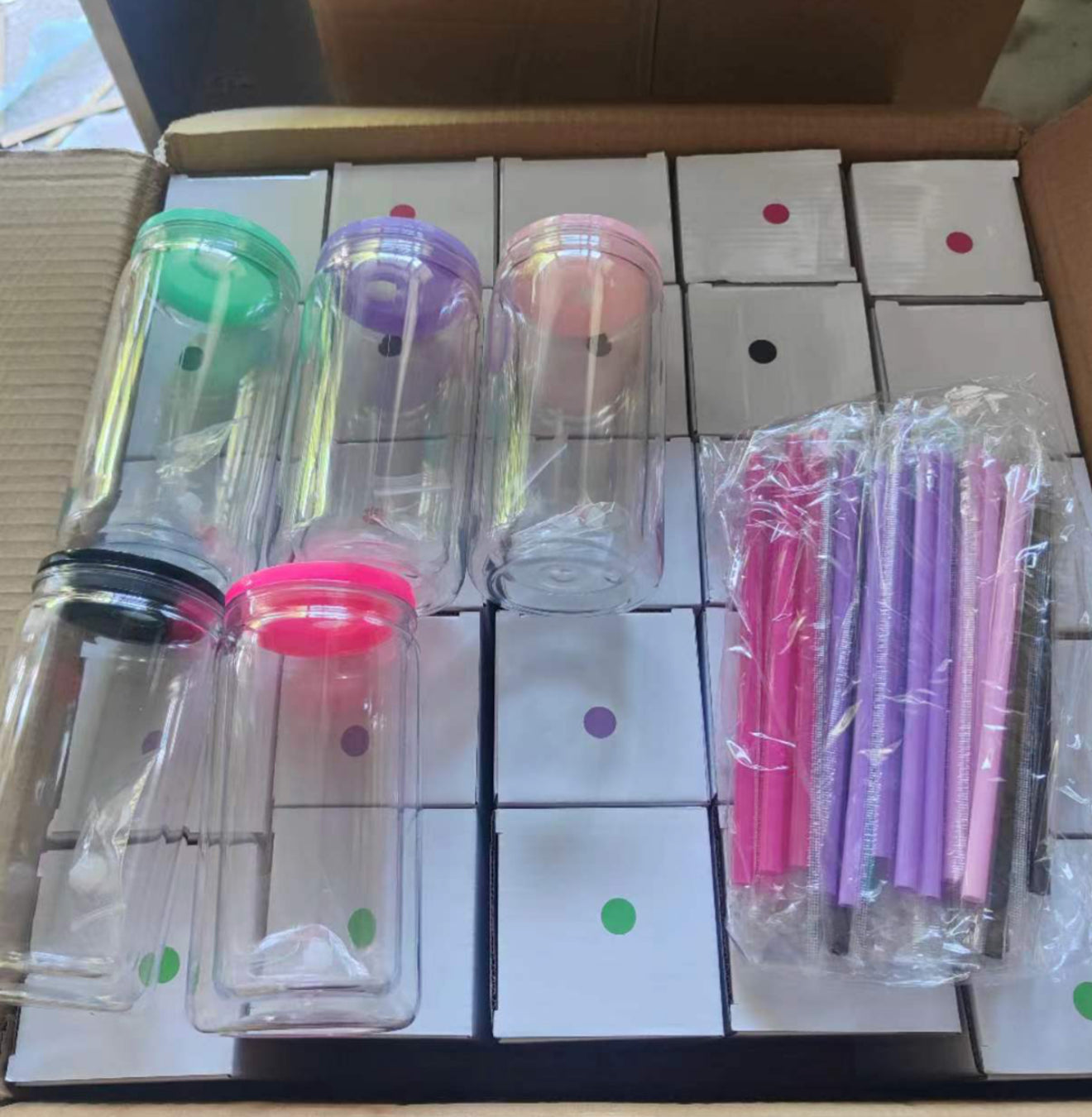 12 oz  acrylic SnowGlobe cups