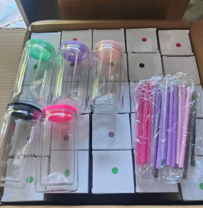 12 oz  acrylic SnowGlobe cups