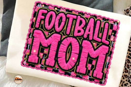 Football Mom Faux Yarn