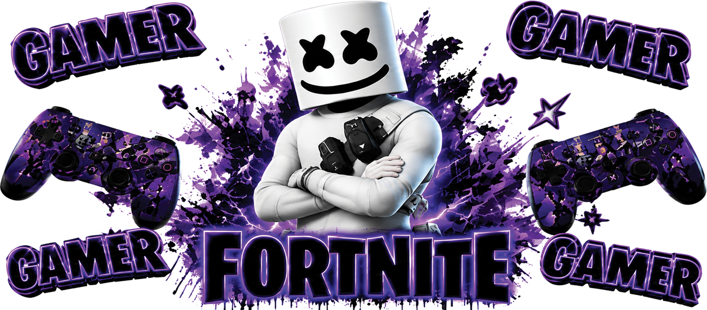 Gamers White Purple