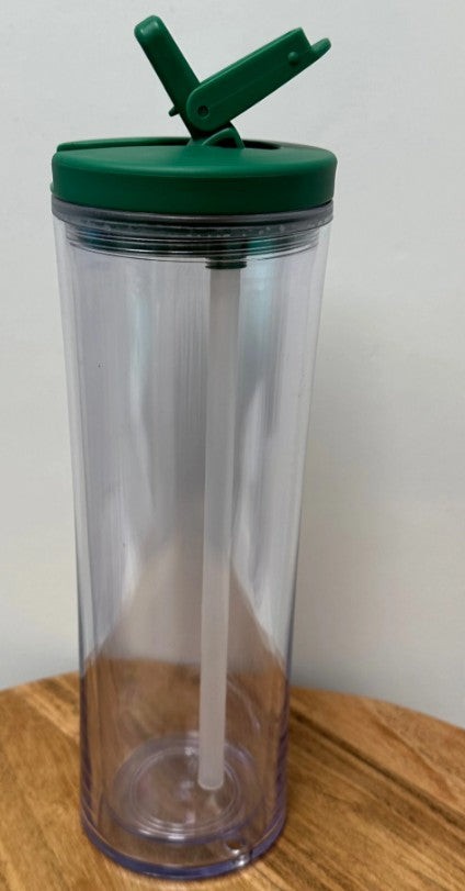 20 oz Flip Top Water Bottles Snow Globe