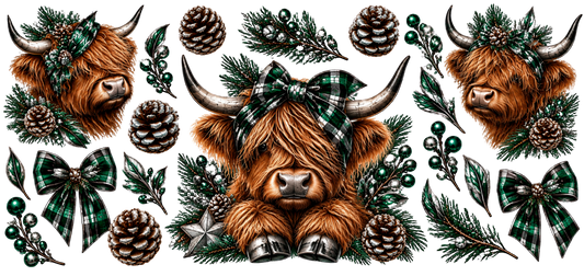 Green Christmas Cow 2