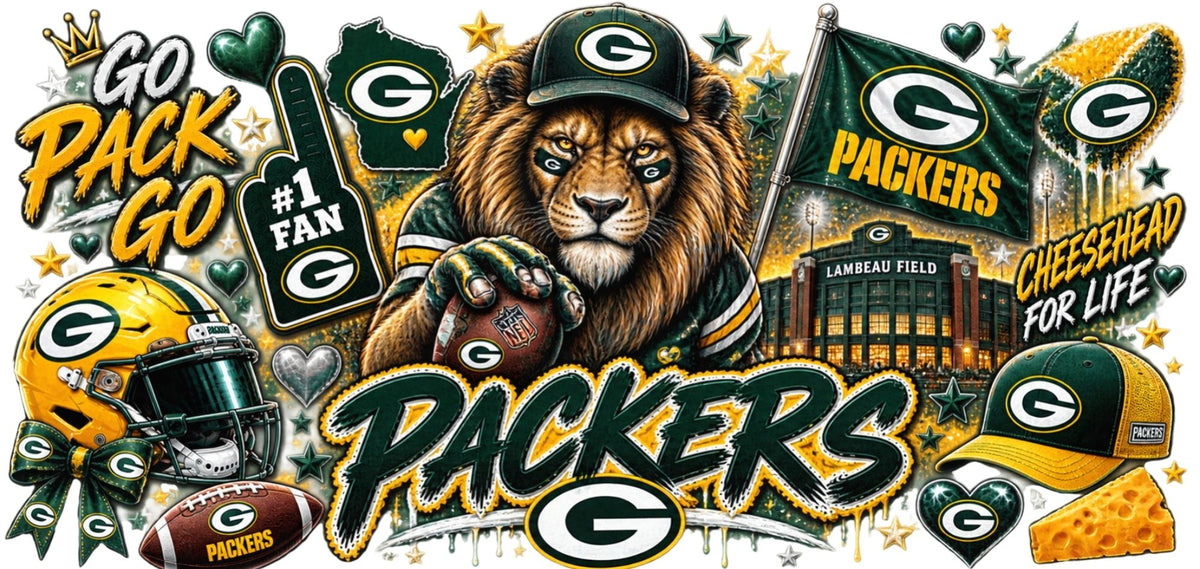 Green Serious Lion