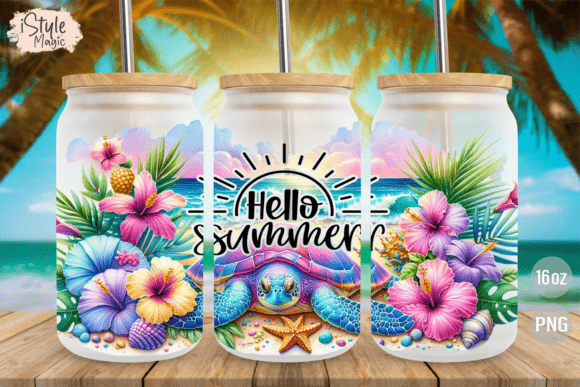 Hello Summer Sea Turtle
