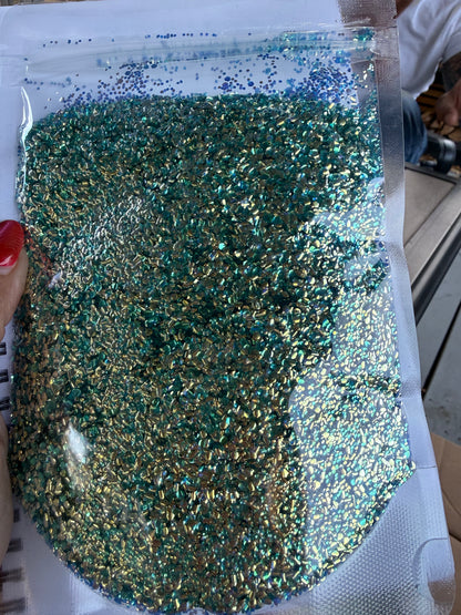 4 oz Bubble Glitter  - Aqua Treasure