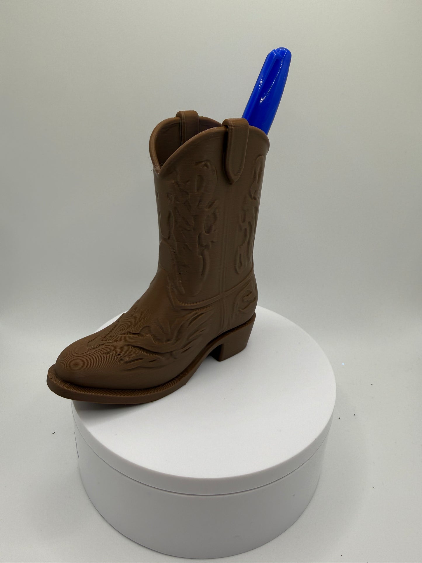 Cowboy boots pencil holder
