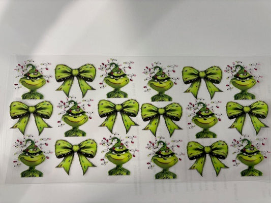 Green Grinch with Bows