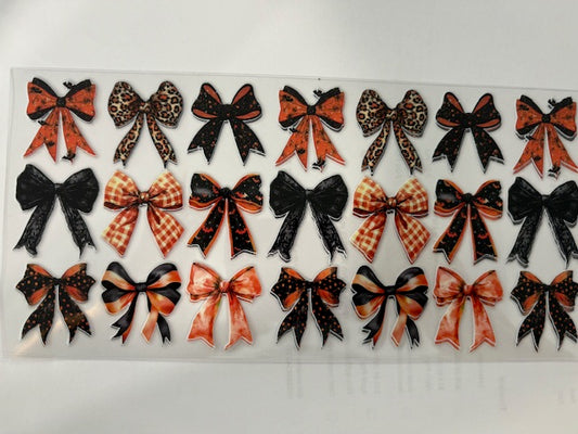 Bow - Orange and Black