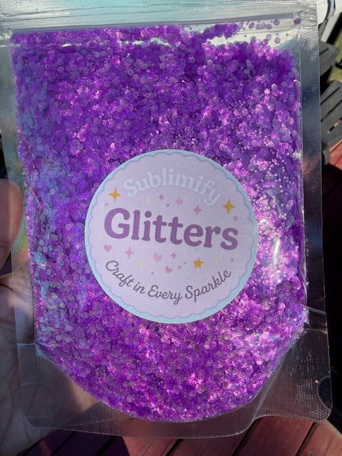 4 oz Glitter  -Grape Galaxy -Textured
