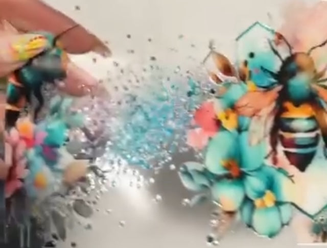 Teal Bees