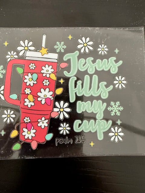 Jesus fills my cup small