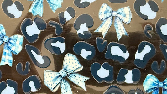 Paw  and Blue Bows