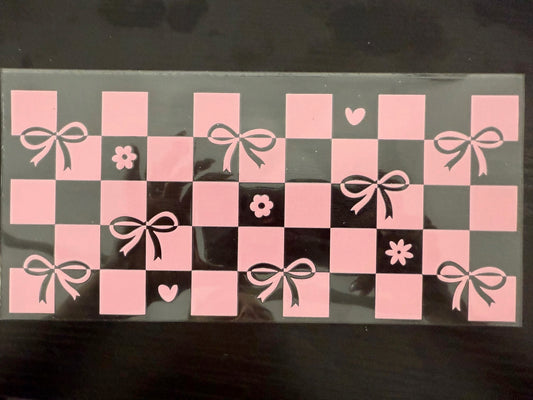 Pink Checkers and Bow