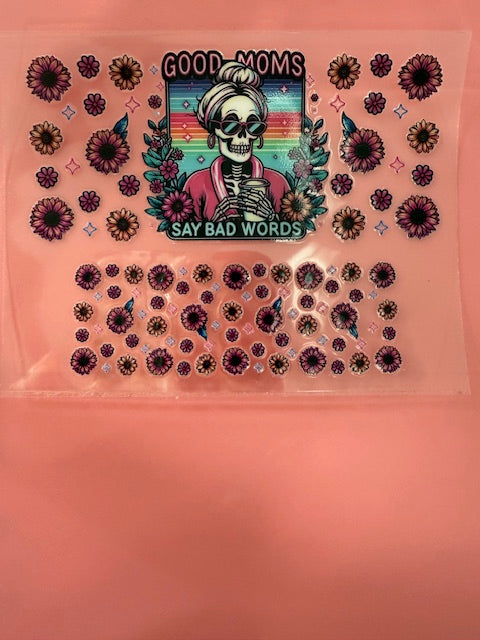 Good Mom Say Bad words Keychain